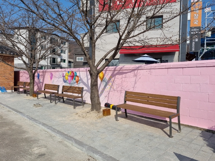 광주시 초월읍, 용수1리에 사계절 표현한 벽화 거리 조성