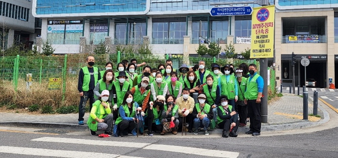 덕풍3동 통장협의회, 미사한강마을 일대 청결 활동