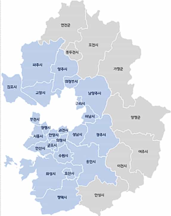 도, 수원시 등 23개 시 외국인·법인 토지거래허가구역 지정 1년 6개월