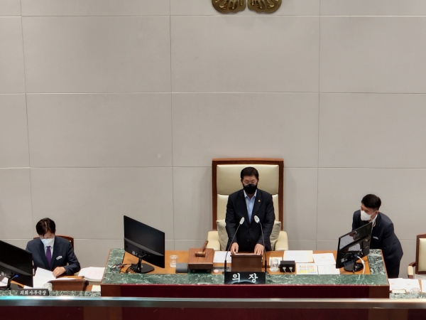 제9대 성남시의회 박광순 의장 선출
