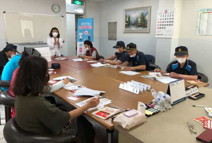 기흥구보건소, 아파트 경비원 등 대상 '찾아가는 건강경비대' 운영