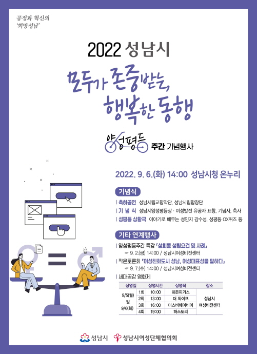 성남시, 양성평등주간 기념행사 개최